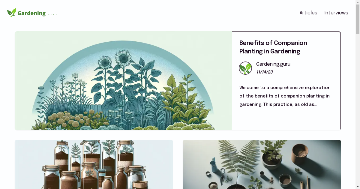 banner image for: Gardening.guru fleurit en ligne : une plateforme haut de gamme pour les passionnés et les experts en horticulture.