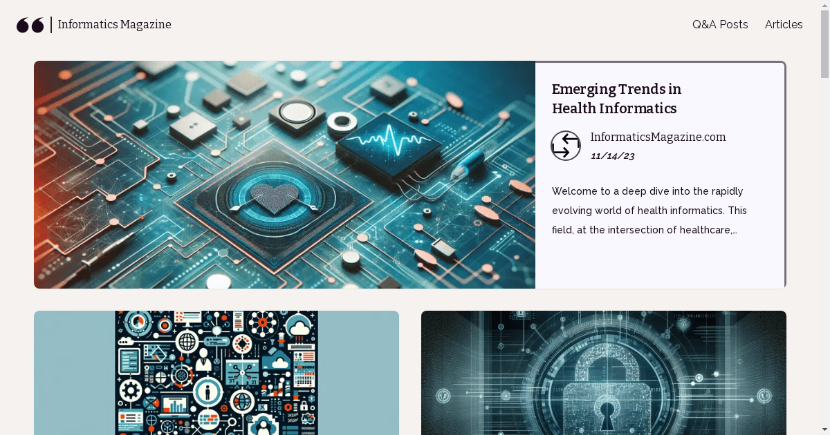 banner image for: Revista de Informática se estrena: una plataforma digital líder para entusiastas de la ciencia de datos y la tecnología.