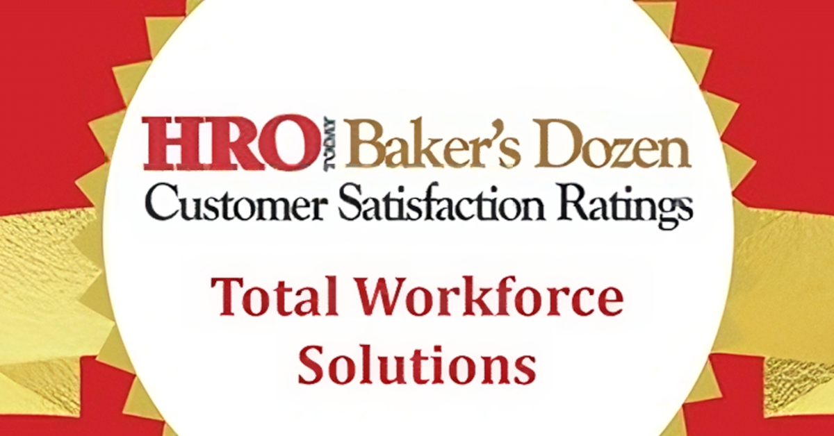 banner image for: HRO Today anuncia las calificaciones de satisfacción del cliente Baker's Dozen™ de Soluciones Totales de Fuerza Laboral.