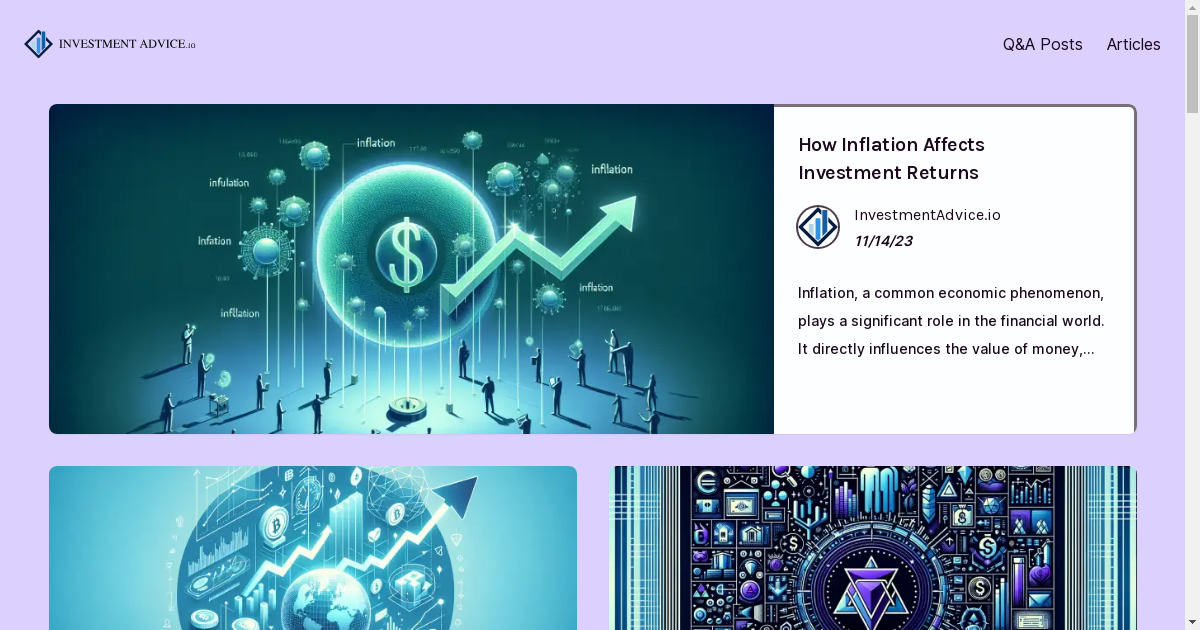 banner image for: InvestmentAdvice.io se estrena: un destino principal para una orientación de inversión perspicaz.