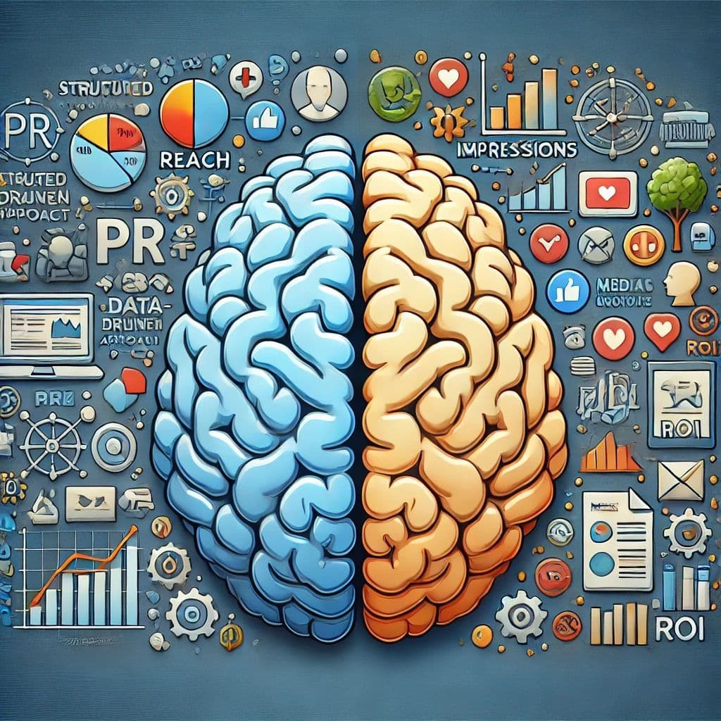 Left and Right Brains of Marketing and PR - Different Perspectives on Press Releases