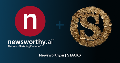 banner image for: Newsworthy.ai Announces Partnership with STACKS to Accept Cryptocurrency Payments for Press Release Distribution