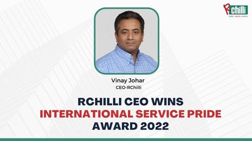 banner image for: RChilli CEO Wins International Service Pride Award 2022