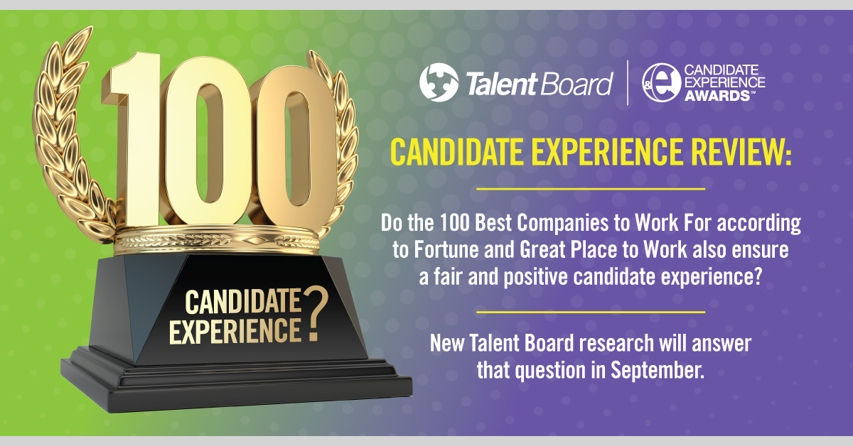 banner image for: Examen de l'expérience des candidats : Les 100 meilleures entreprises où travailler.