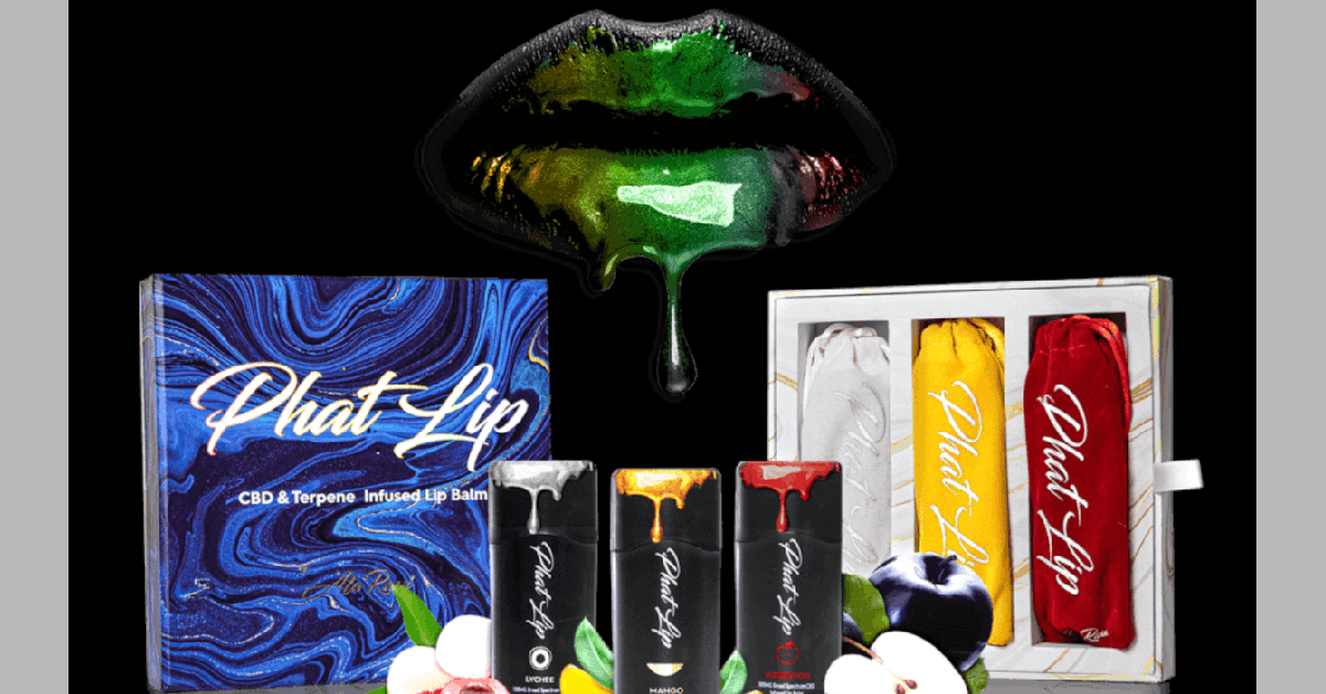 banner image for: La marca de bálsamo labial natural, Phat Lip, lanza un nuevo bálsamo labial renovador de piel con CBD, impulsado por una infusión de terpenos de frutas naturales.
