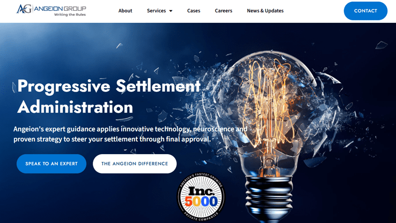 Angeion Group Recognized Among America's Fastest-Growing Companies for Fourth Time