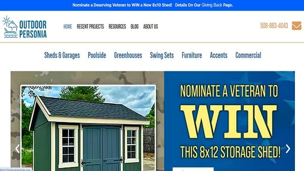 Outdoor Personia Launches Campaign to Provide Free Storage Sheds to Veterans