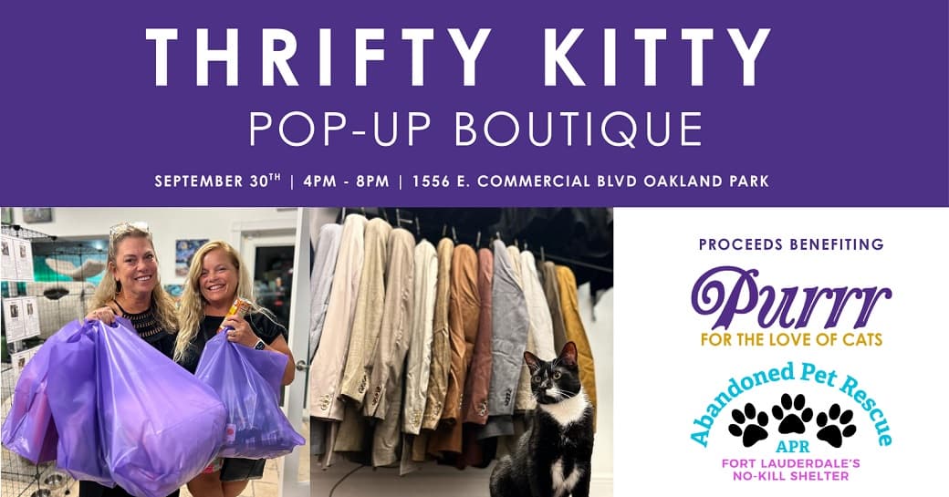 Animal Rescue Collaboration Hosts Thrifty Kitty Pop-Up Boutique to Support Second Chances for Pets