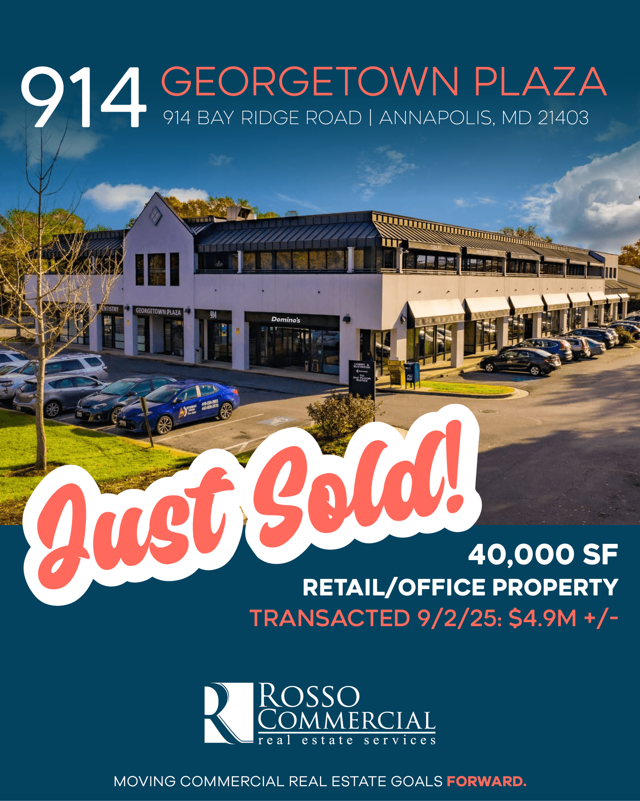 Georgetown Plaza in Annapolis Sells for $4.9 Million in First Ownership Change in Decades