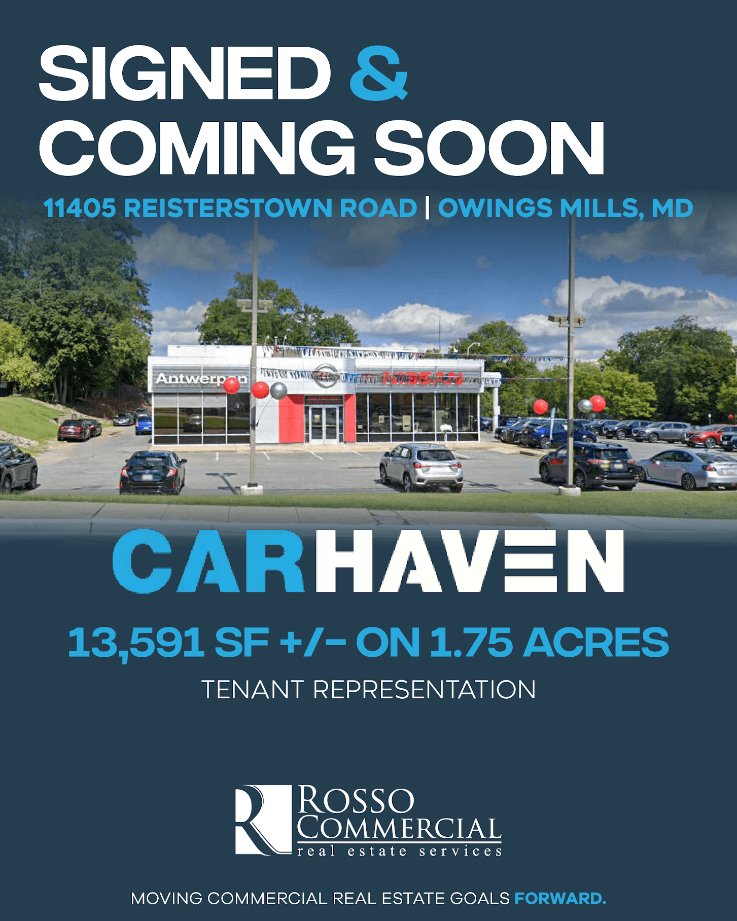 CarHaven Relocates to Owings Mills Through Rosso Commercial Real Estate Brokerage