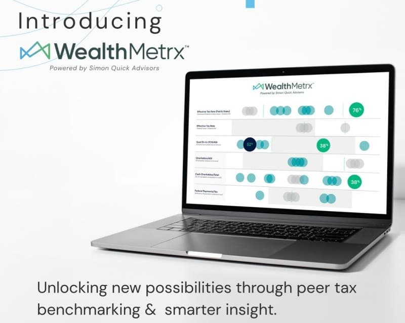 Simon Quick Advisors Launches WealthMetrx to Provide Data-Driven Tax Analysis for High-Net-Worth Clients