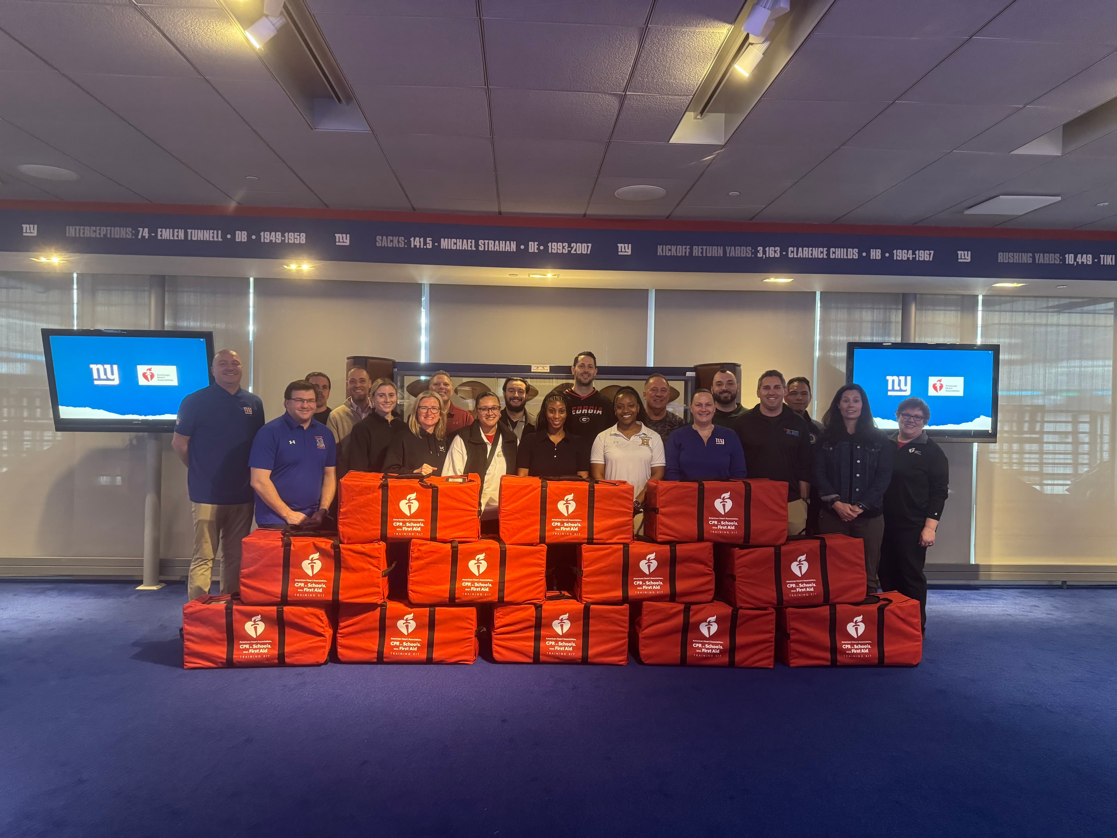 NY Giants Foundation Equips 12 Schools with Lifesaving CPR Training and Resources
