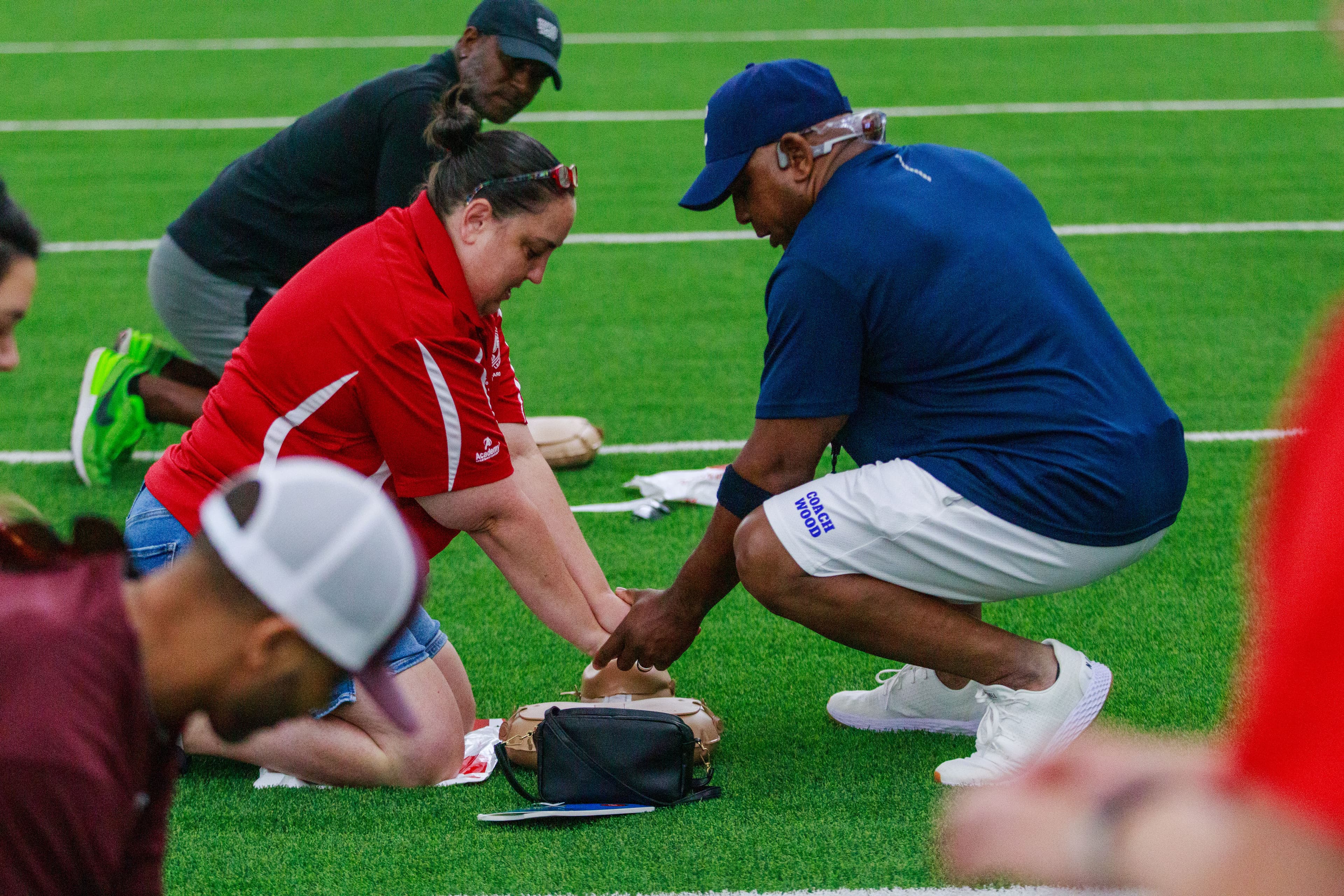 Houston Texans and American Heart Association Train Youth Coaches in Lifesaving CPR and AED Skills