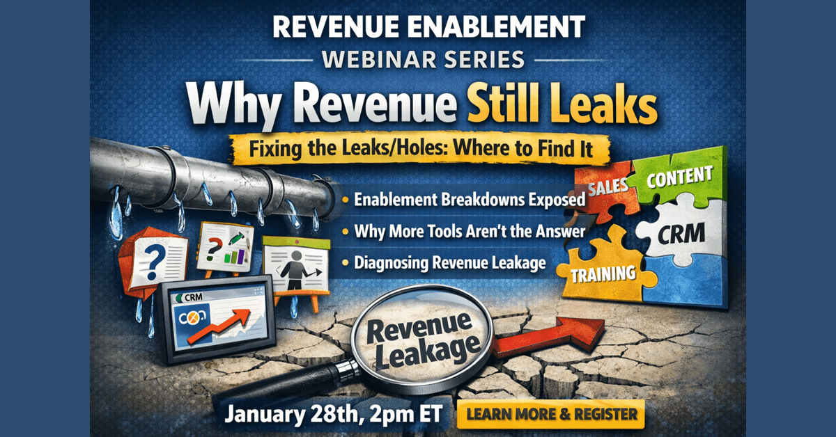 SalesNexus Launches Revenue Enablement Webinar Series to Address B2B Sales Execution Gaps