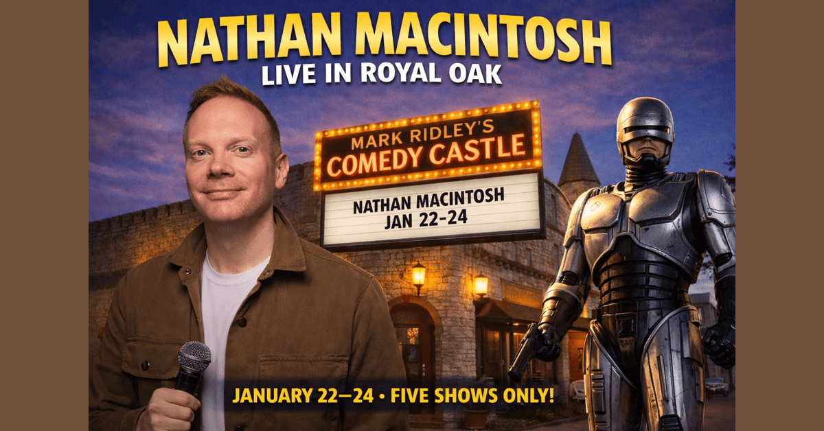 Nathan Macintosh Returns to Mark Ridley's Comedy Castle for Five-Show Weekend Run