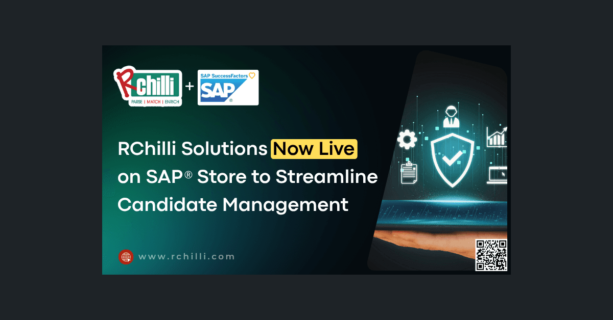 RChilli Solutions Now Available on SAP® Store, Enhancing HR Recruitment Processes
