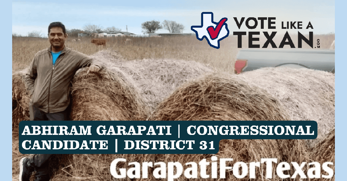 Candidate Abhiram Garapati Discusses Immigration, Technology, and Rural Issues in Congressional District 31 Interview