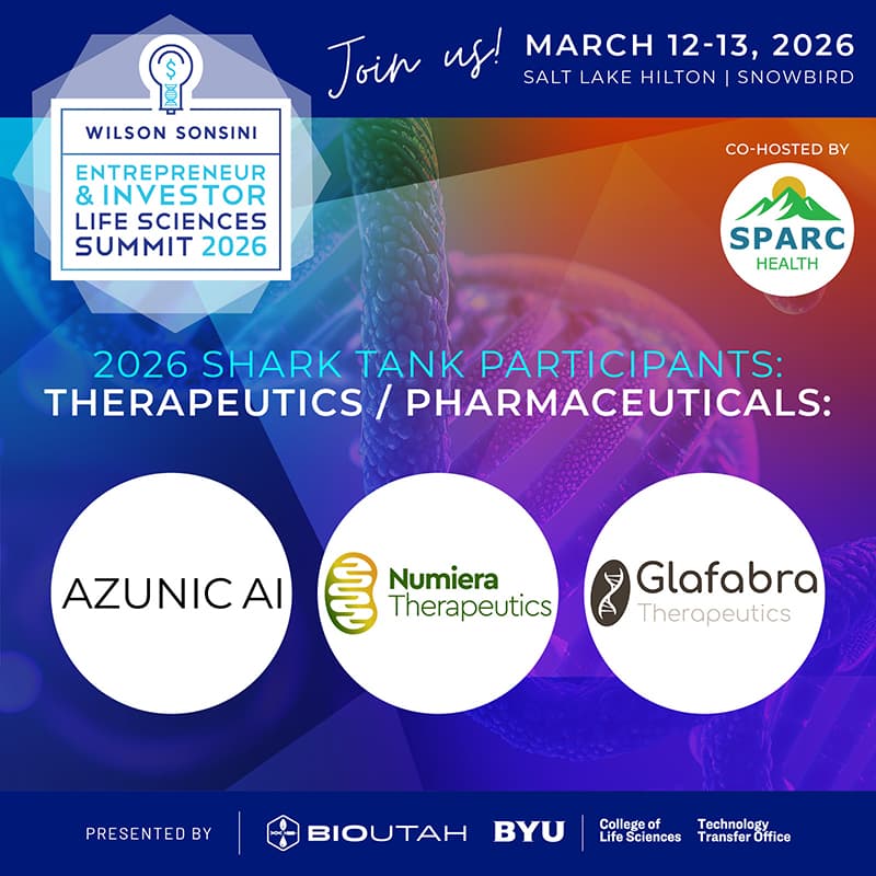BioUtah and BYU Announce 12 Life Sciences Startups Selected for 2026 Pitch Competition