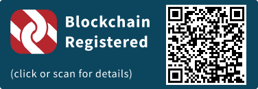 QrCode for Blockchain Registration Graphic