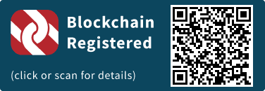 QrCode for Blockchain Registration Graphic