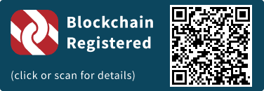 QrCode for Blockchain Registration Graphic