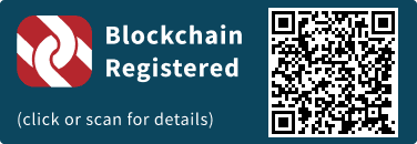 QrCode for Blockchain Registration Graphic