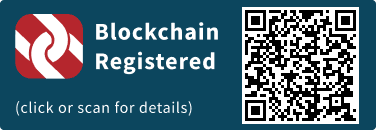 QrCode for Blockchain Registration Graphic