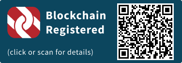QrCode for Blockchain Registration Graphic