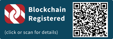QrCode for Blockchain Registration Graphic