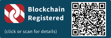 QrCode for Blockchain Registration Graphic