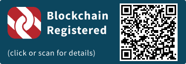 QrCode for Blockchain Registration Graphic