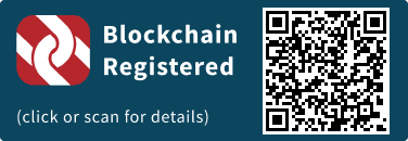 QrCode for Blockchain Registration Graphic