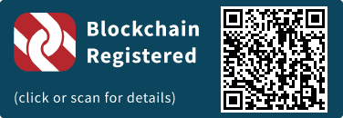 QrCode for Blockchain Registration Graphic