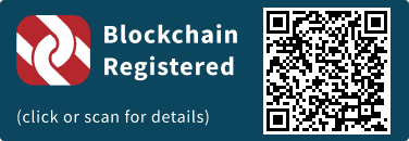QrCode for Blockchain Registration Graphic