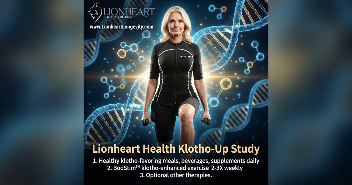 banner image for: Lionheart Health Announces Enrollment Beginning for Lionheart Klotho-Up™ Study