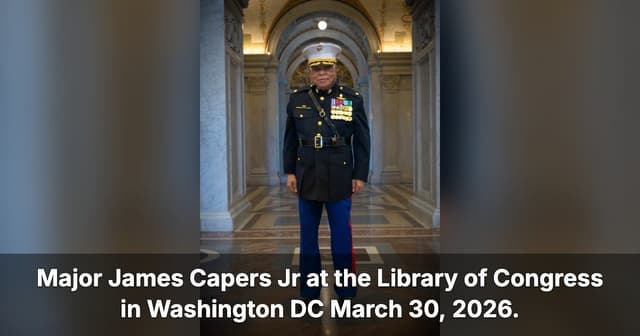 Medal of Honor Designee Major James Capers Jr. Inducts Oral History into Library of Congress Veteran