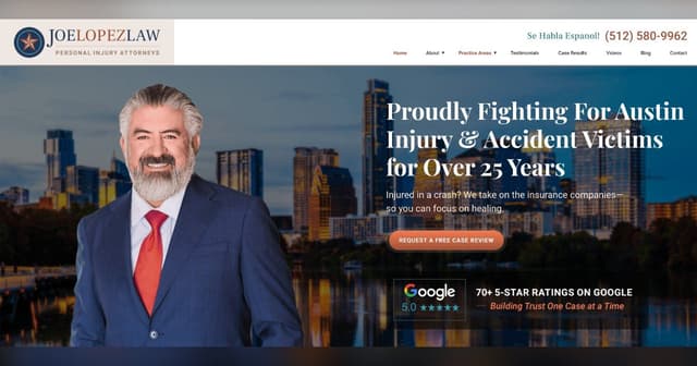 Joe Lopez Law's Enhanced Website: A Testament to 20 Years of Legal Excellence