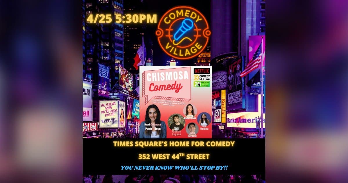 banner image for: Discover Chismosa Comedy: NYC's Hottest New Stand-Up Show by Paula J. Leon