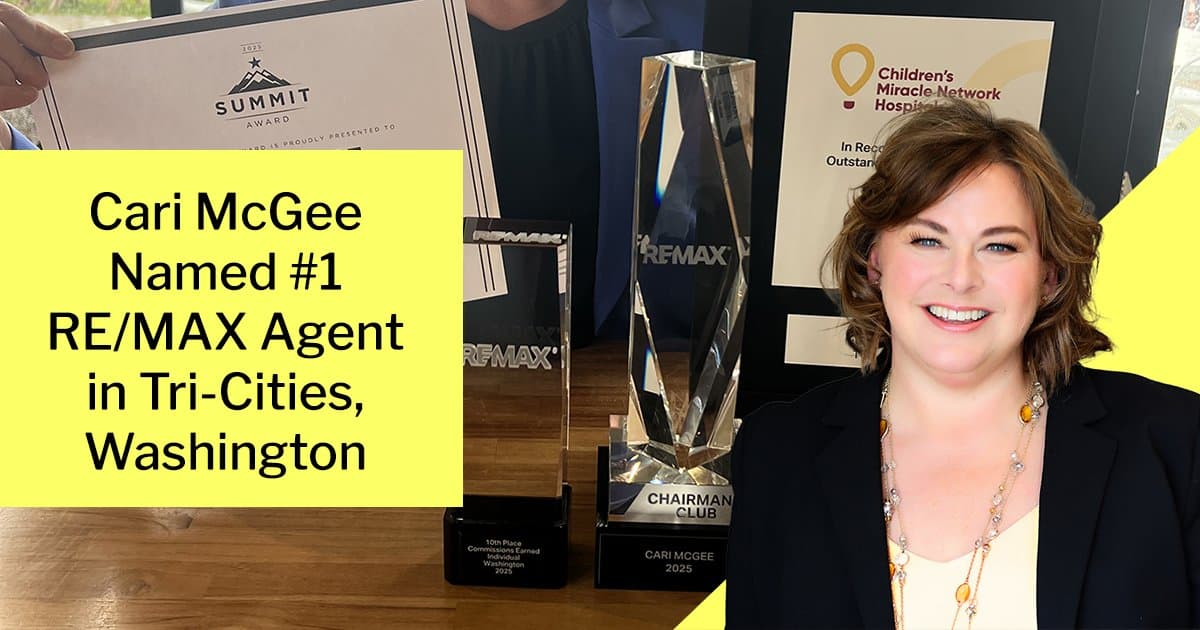 Cari McGee Named #1 RE/MAX Agent in Tri-Cities, Washington