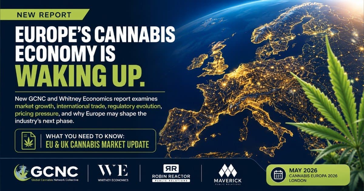 banner image for: New GCNC and Whitney Economics Report Examines Europe’s Expanding Role in Global Cannabis Markets