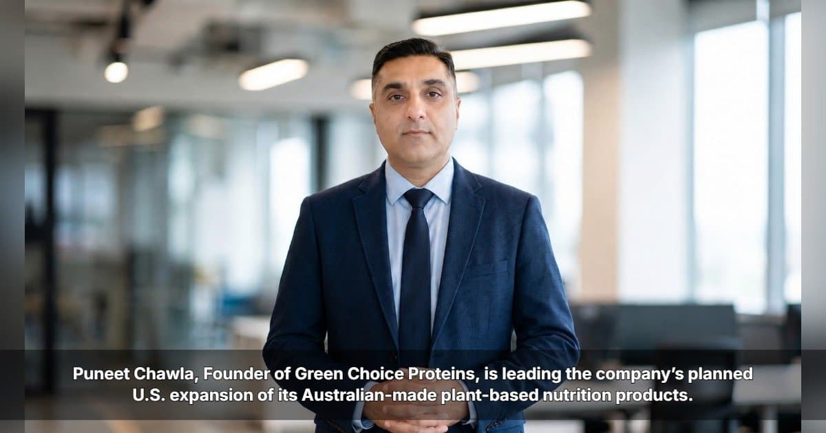Green Choice Proteins Plans U.S. Expansion of Australian-Made Plant Nutrition Brand