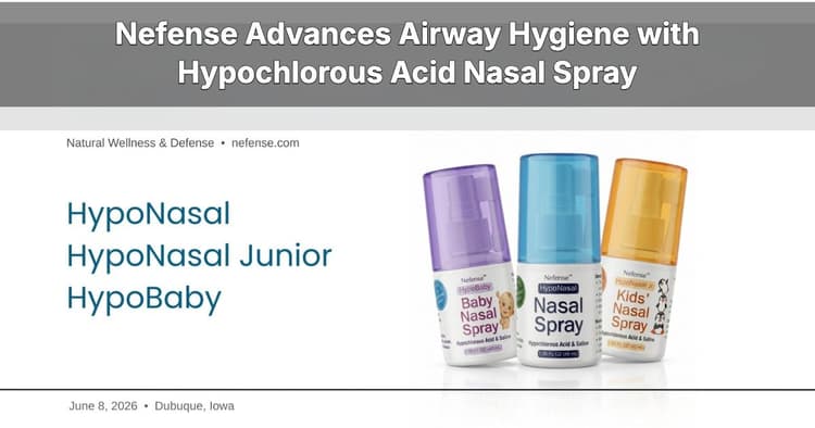 banner image for: Nefense Advances Airway Hygiene with Hypochlorous Acid Nasal Spray