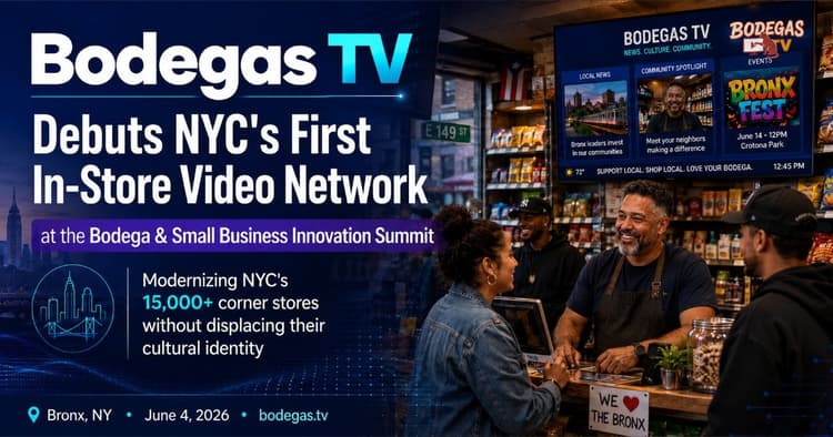 banner image for: Bodegas TV Debuts NYC's First In-Store Video Network at Innovation Summit