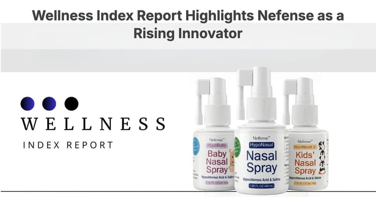 banner image for: Nefense Recognized as a Leader in Nasal Health Innovation by Wellness Index Report