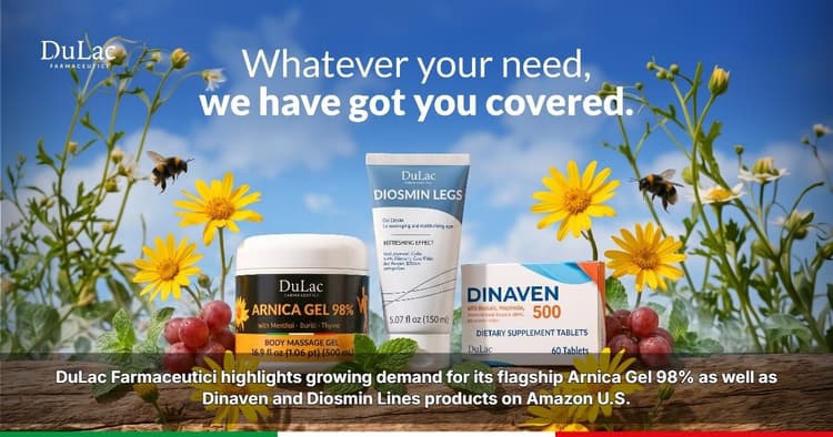 banner image for: DuLac Farmaceutici Reports Strong Amazon Consumer Demand Ahead of Broader U.S. Expansion