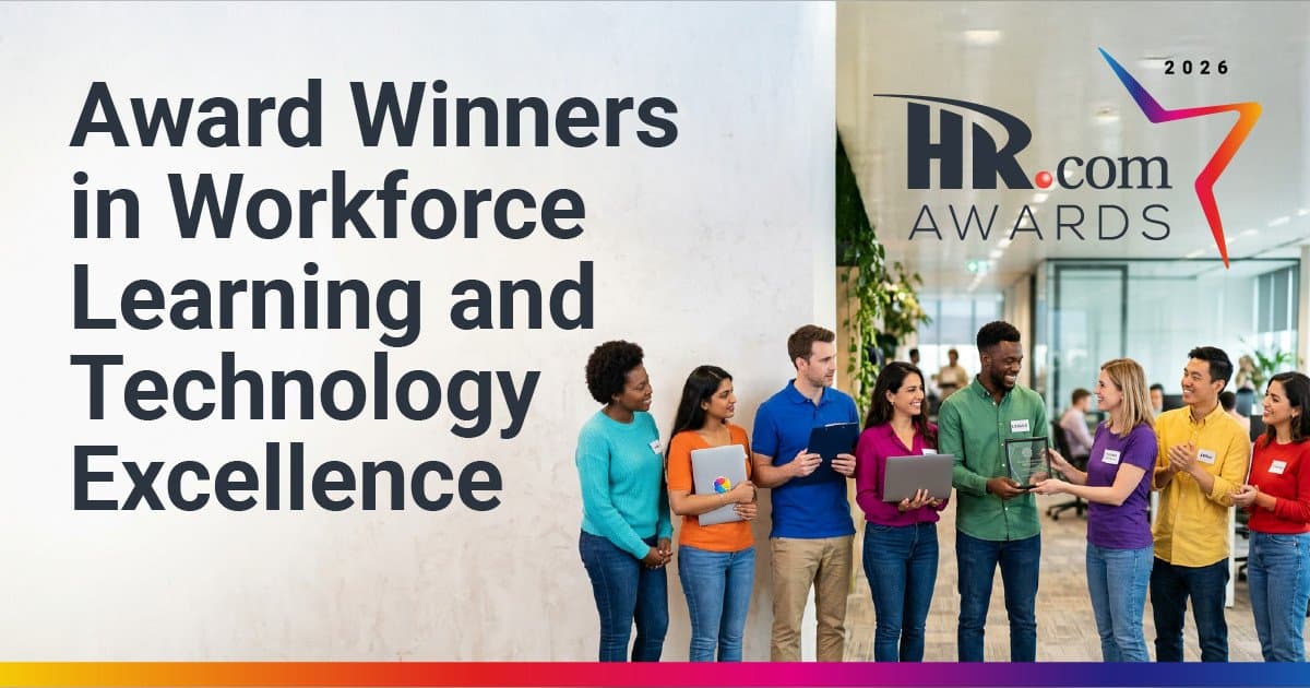 banner image for: 2026 Future of Learning Technology and Upskilling Award Winners Revealed by HR.com