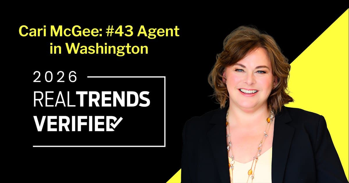 banner image for: Cari McGee Ranks 43rd Among All Washington Real Estate Agents in 2026 WSJ/RealTrends Rankings