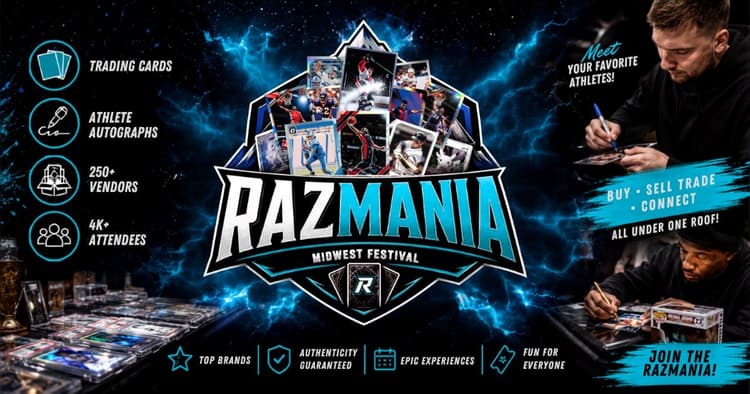 banner image for: RazMania Midwest Festival to Bring 50+ Pro Athletes, Thousands of Sports & TCG Collectors & Hundreds of Vendors to Metro Detroit