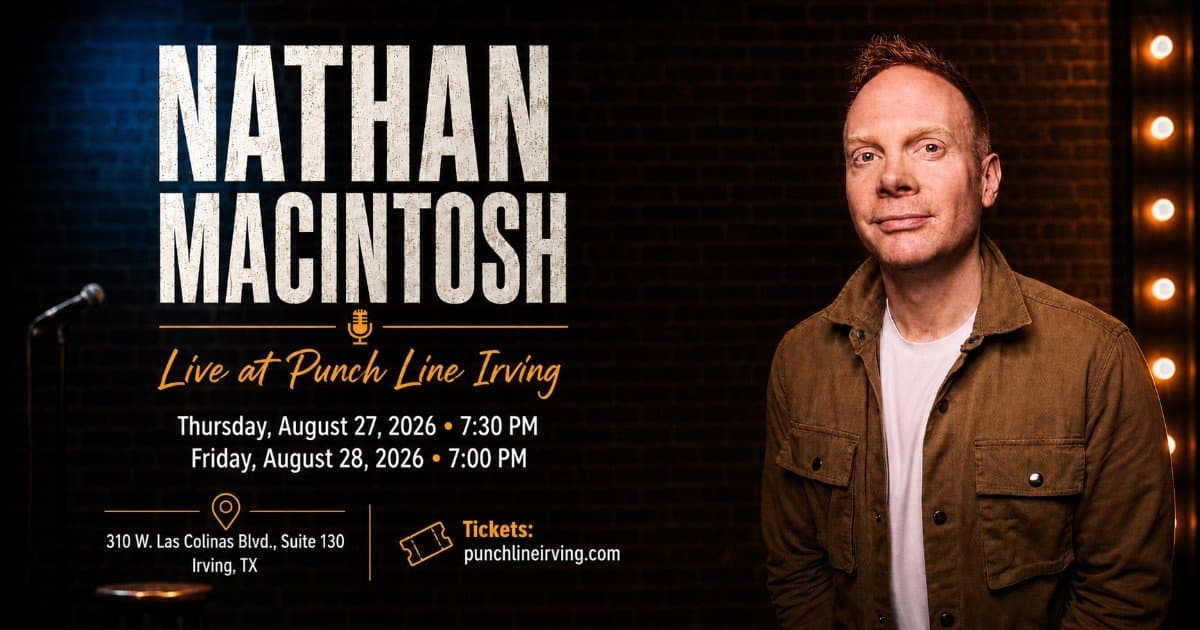 Variety's '10 Comics to Watch' Nathan Macintosh at Punch Line Irving Aug. 27-28