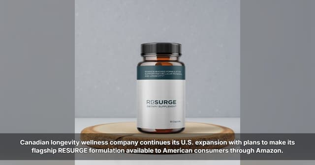 AgeReverse Announces Upcoming Amazon Availability for RESURGE